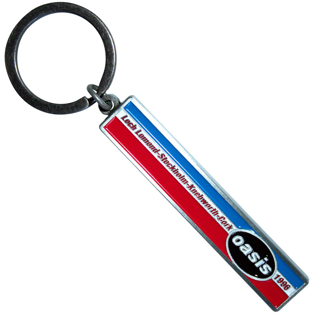 1996 Tour Horizontal Stripes Metal Key Chain