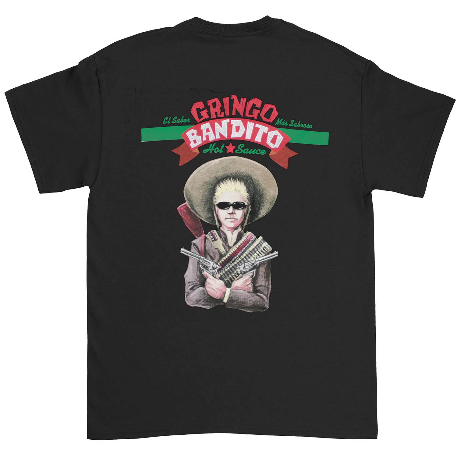 Gringo Bandito Hot Sauce El Sabor Mas Sabrosa T-shirt - Image 2