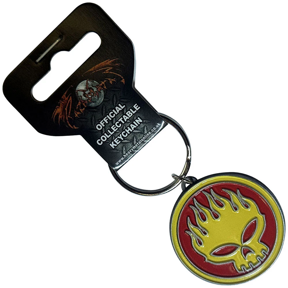 Skull Logo Metal Key Chain