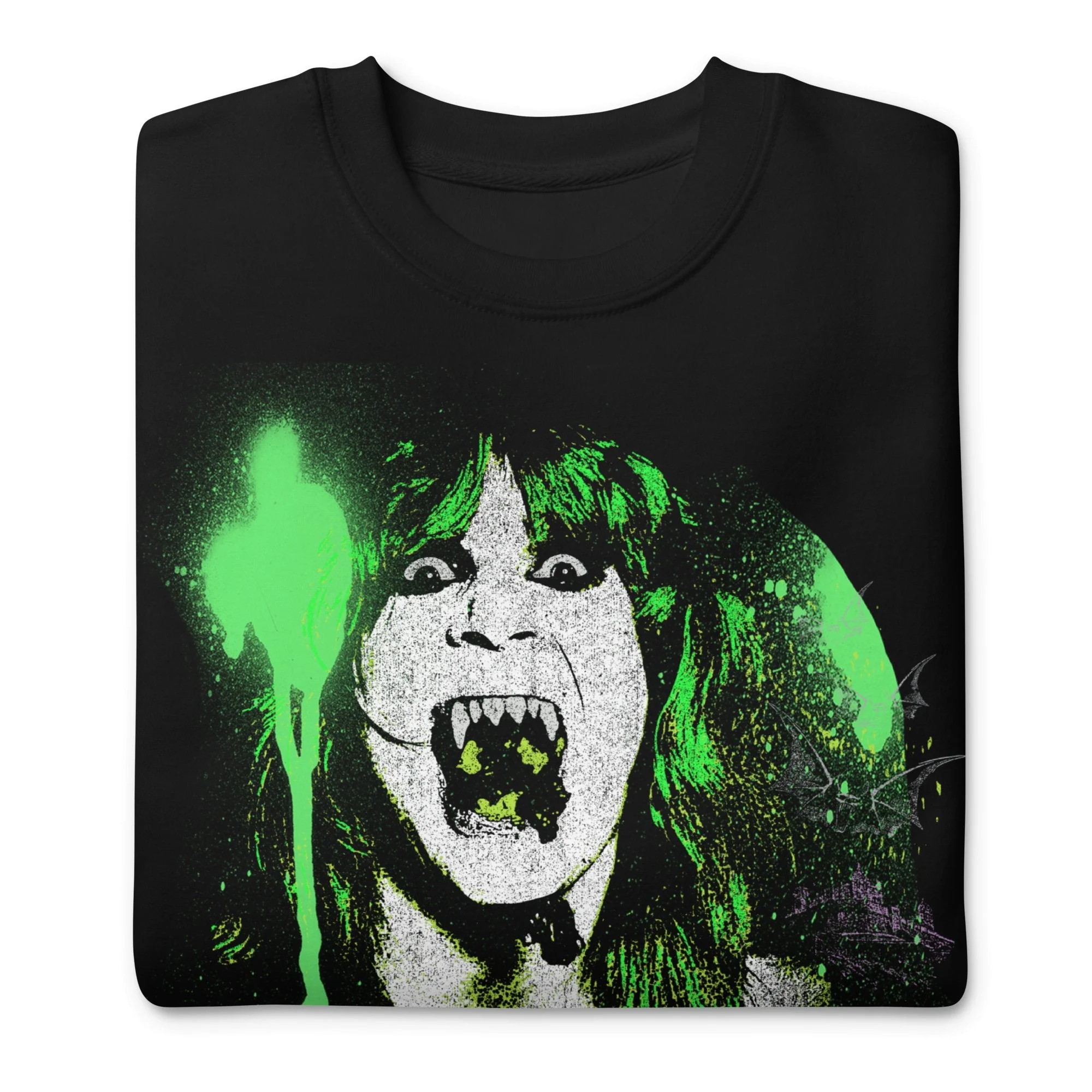 Ozzy Osbourne - Green Screaming Jumbo Print Sweatshirt - Image 3