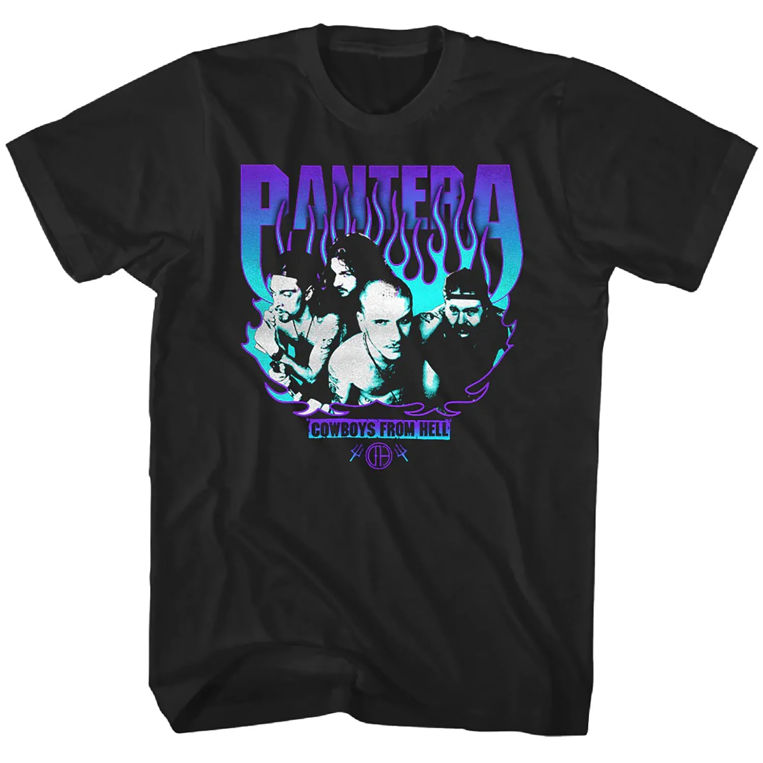 Cowboys From Hell Purple Flame T-shirt