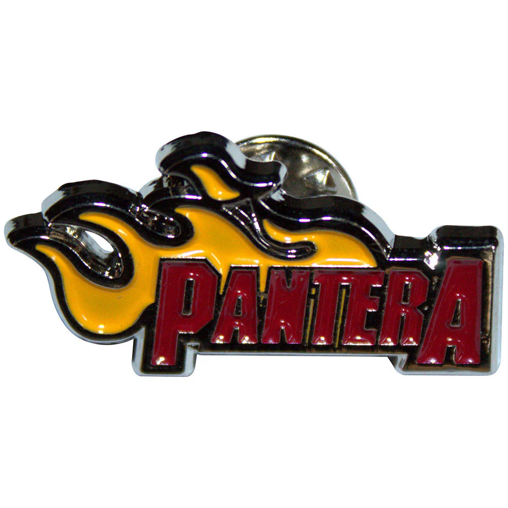 Flame Logo Pewter Pin Badge