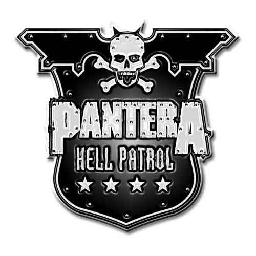 Hell Patrol Shield Pewter Pin Badge