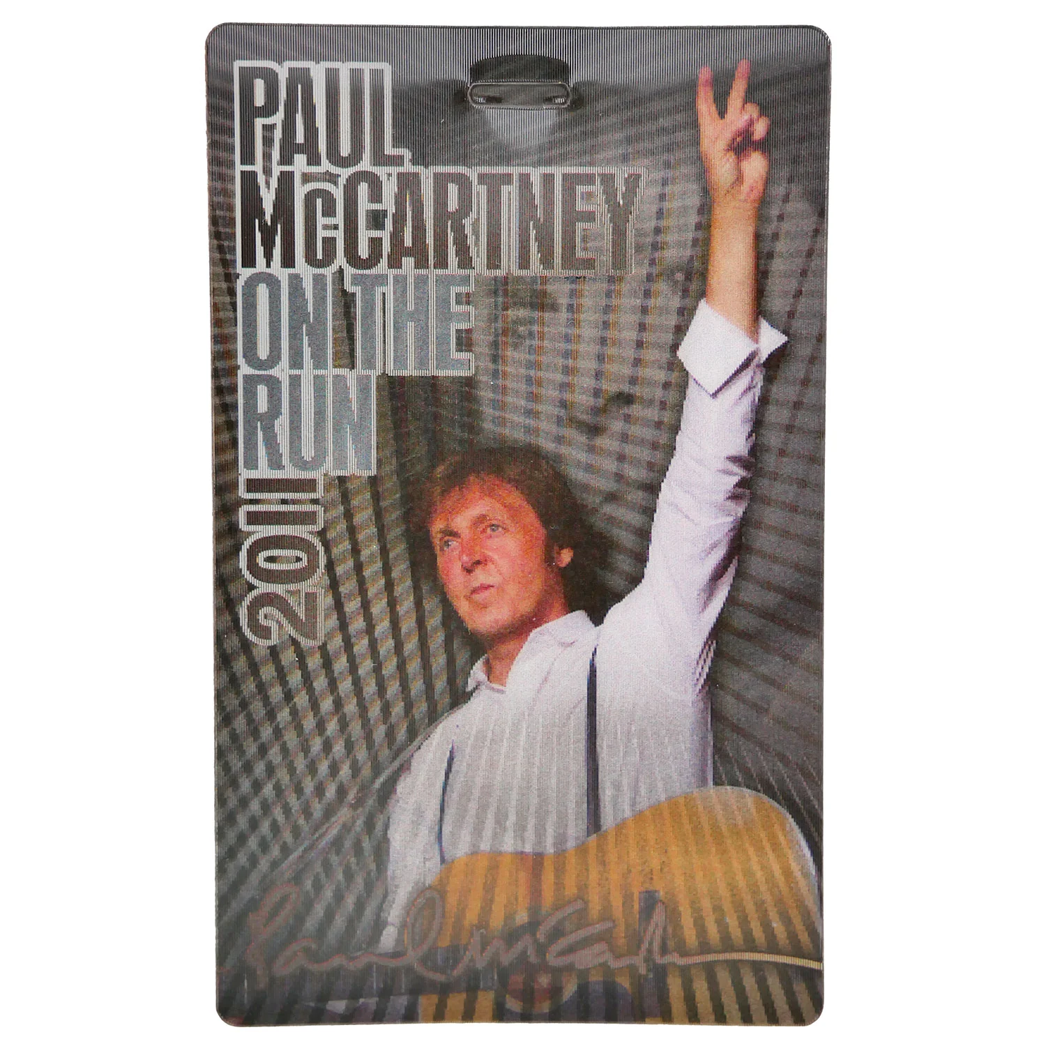Laminate 2011 Tour Hologram Lanyard Laminated Backstage Pass