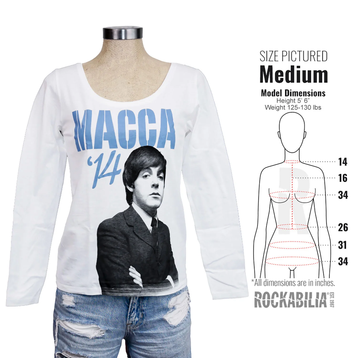 Macca ''14 Long Sleeve Girls Jr  Long Sleeve - Image 2