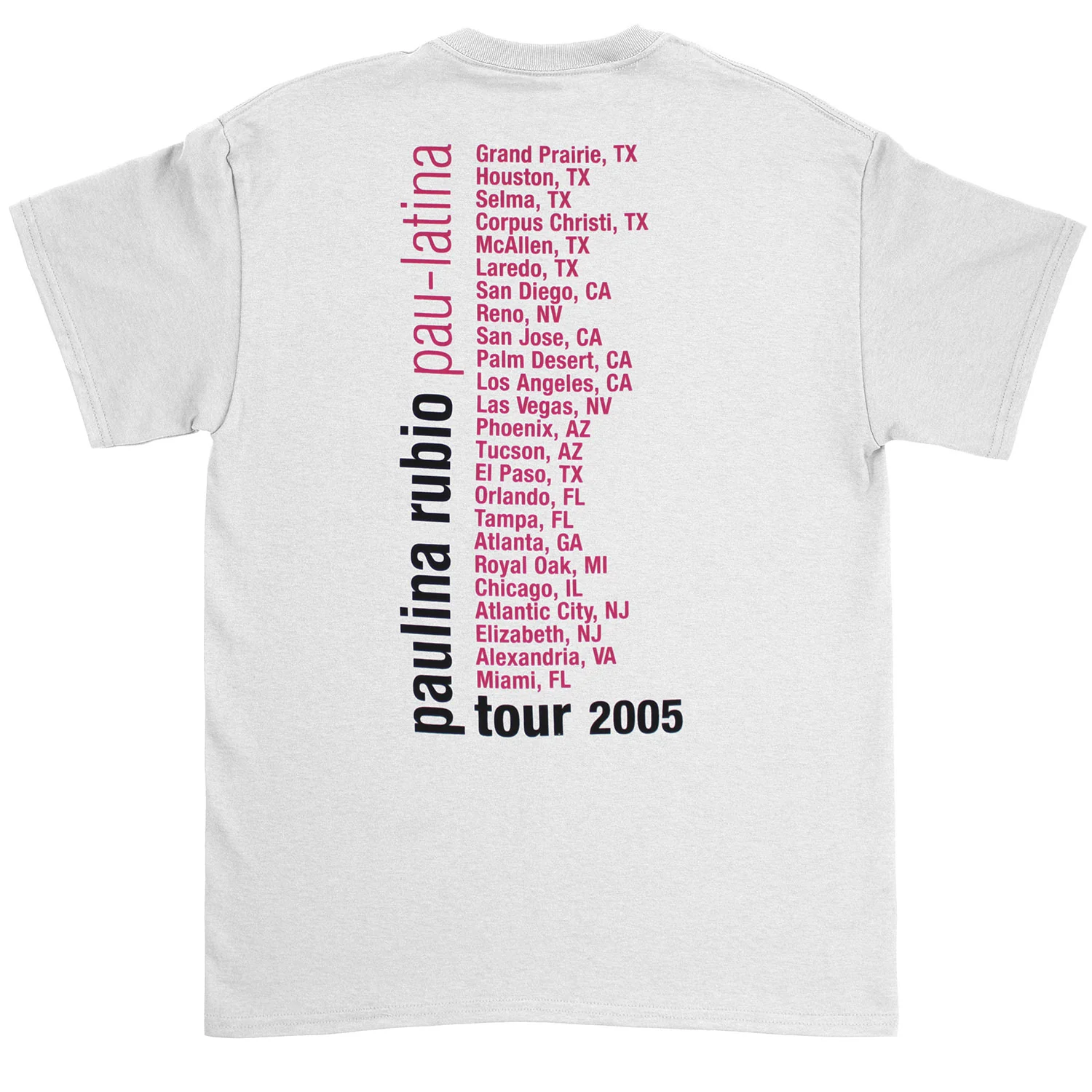 pau-latina tour 2005 T-shirt - Image 2