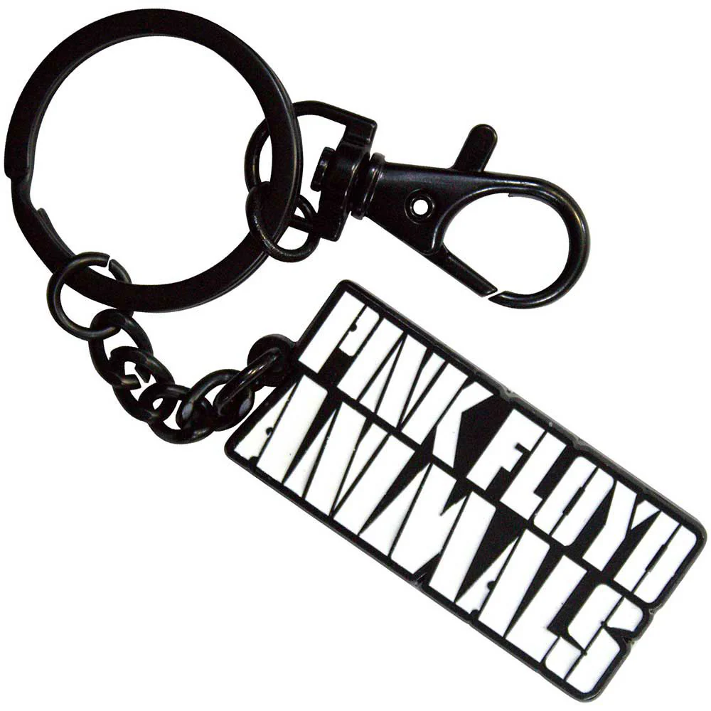 Animals Mono Text Logo Metal Key Chain