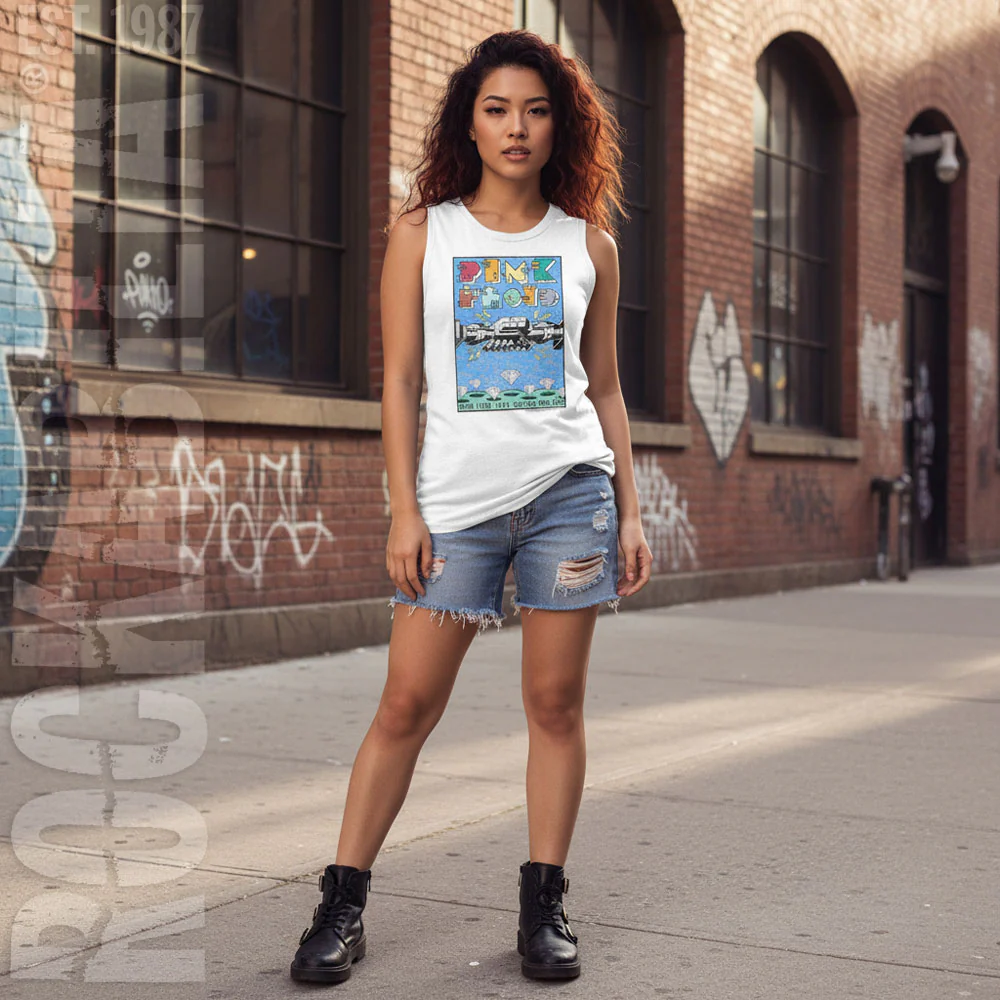 Pink Floyd Poster Womens Tank - Image 2