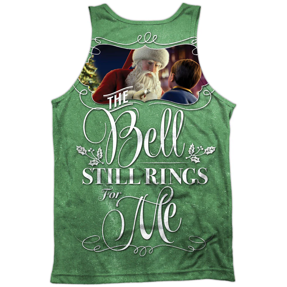 Santa 100% Poly Front/Back Print Mens Tank - Image 2