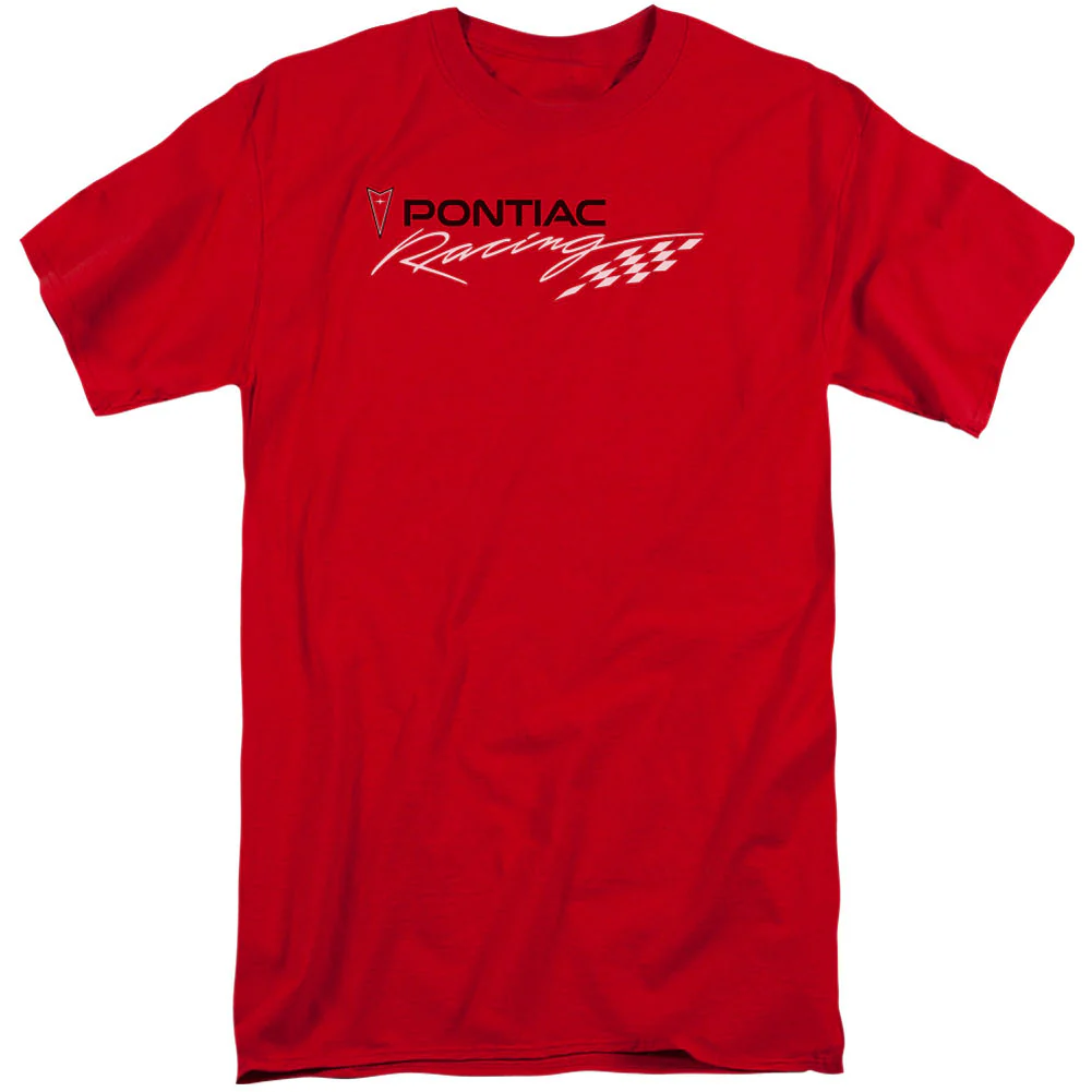 Red Pontiac Racing Adult Tall T-shirt Tall