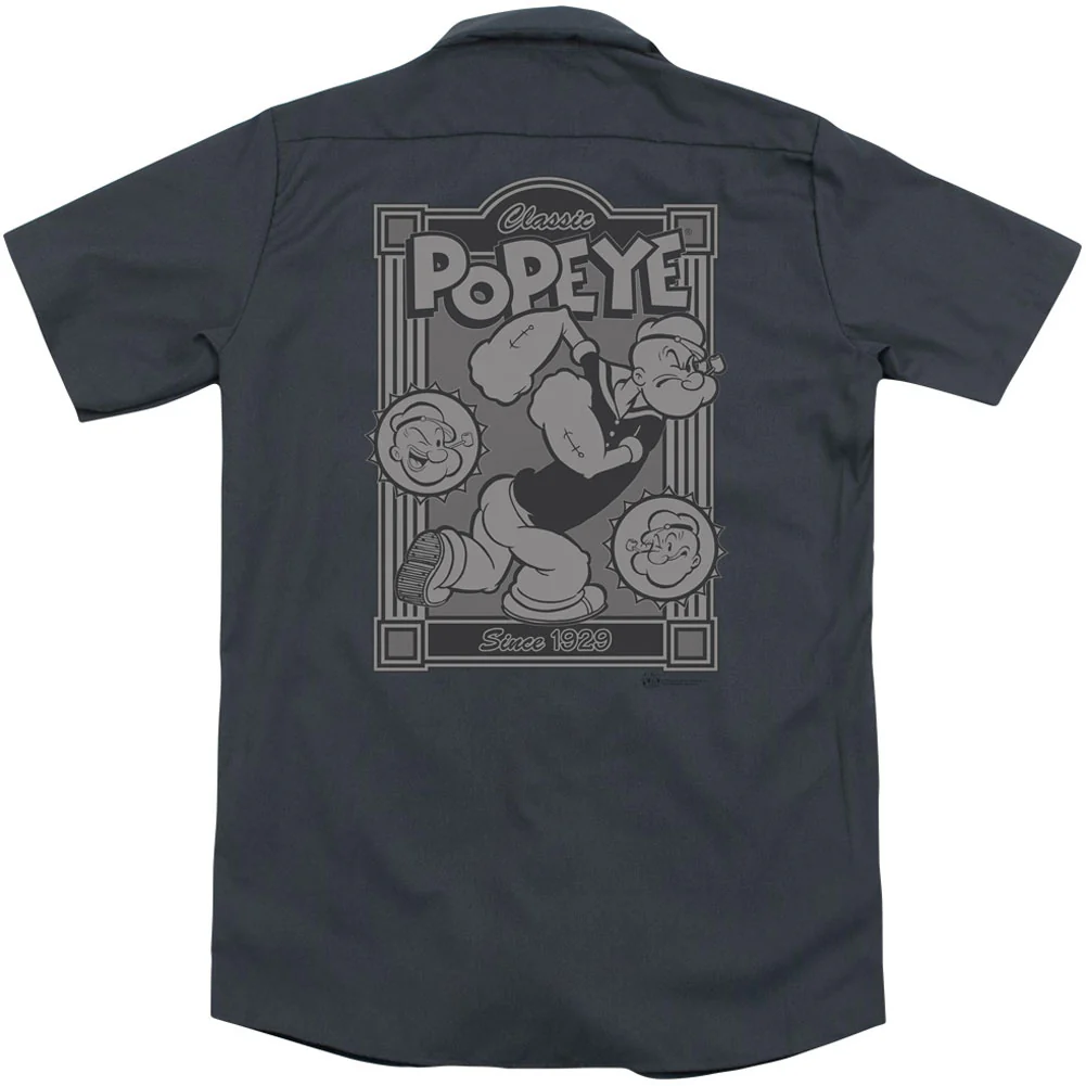 Classic Popeye (Back Print) Workshirt - Image 2