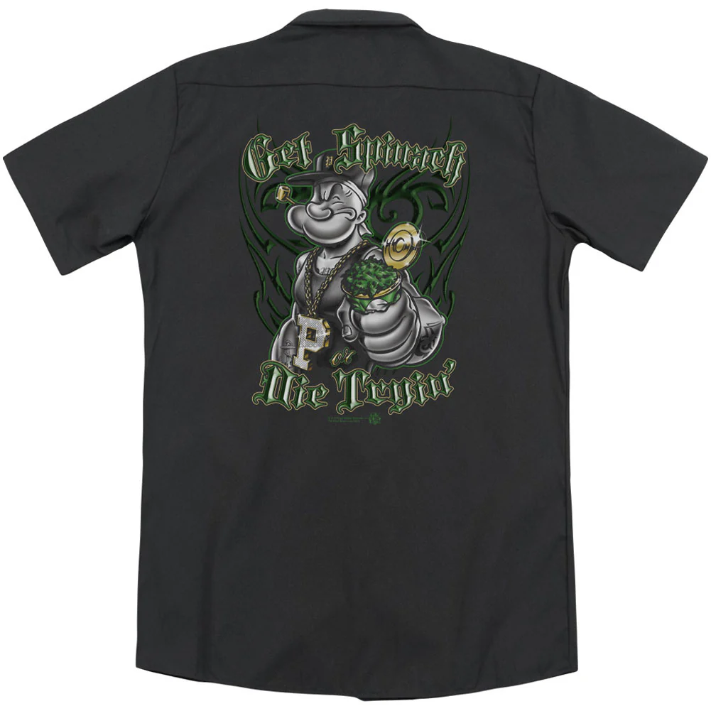 Get Spinach (Back Print) Workshirt - Image 2