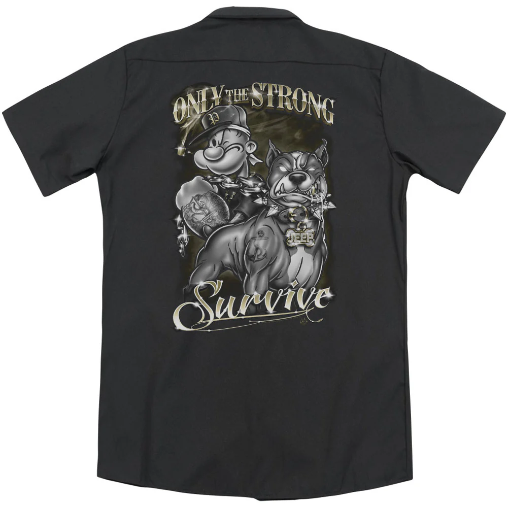 Only The Strong (Back Print) Workshirt - Image 2