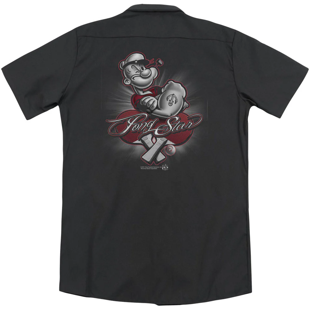 Pong Star(Back Print) Workshirt - Image 2