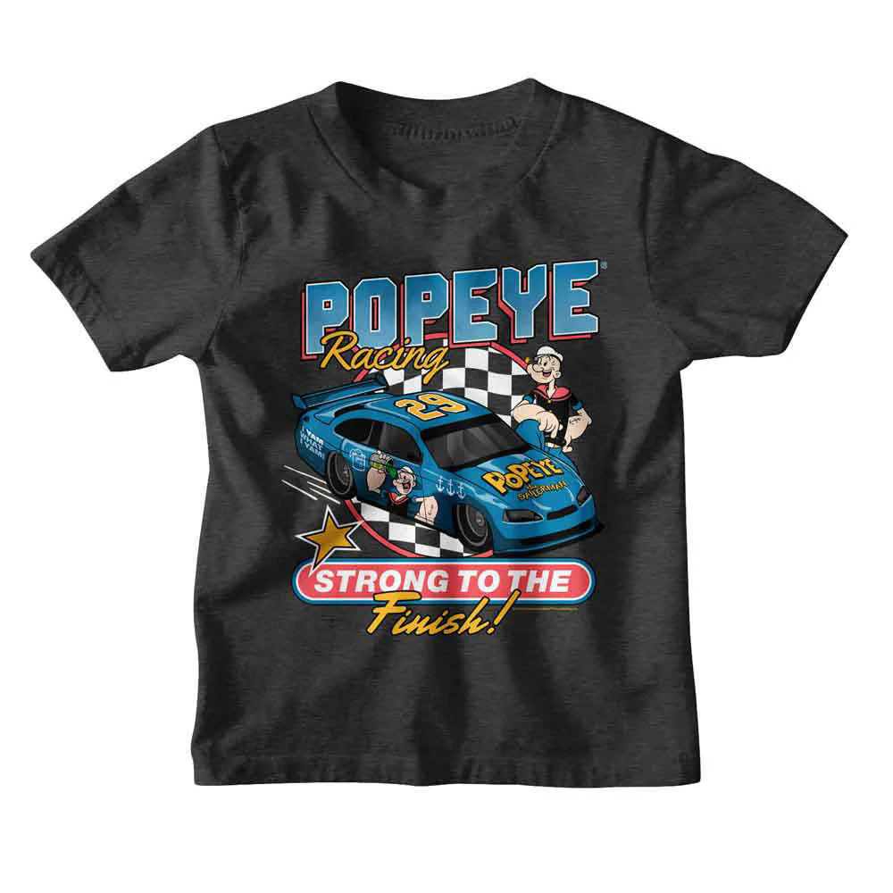 Popeye Strong To Race Finish Youth T-shirt