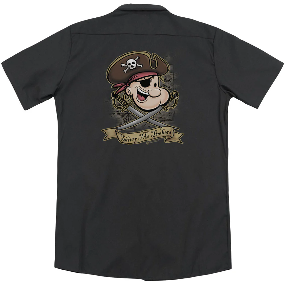 Shiver Me Timbers (Back Print) Workshirt - Image 2