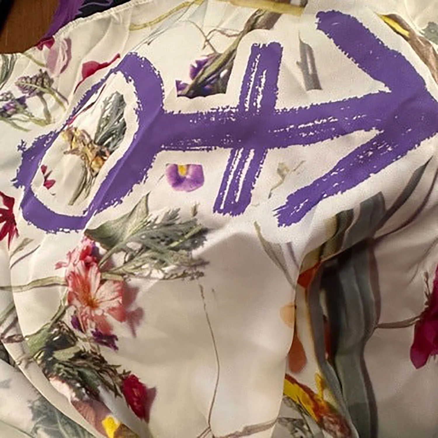 Floral Love Symbol Scarf Neck Ties & Scarves