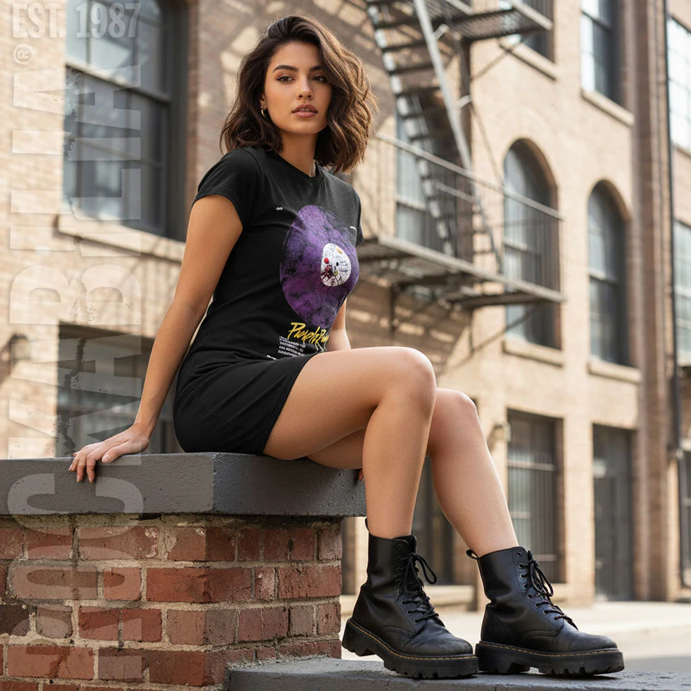 Purple Rain Disc Work Dress - Image 2