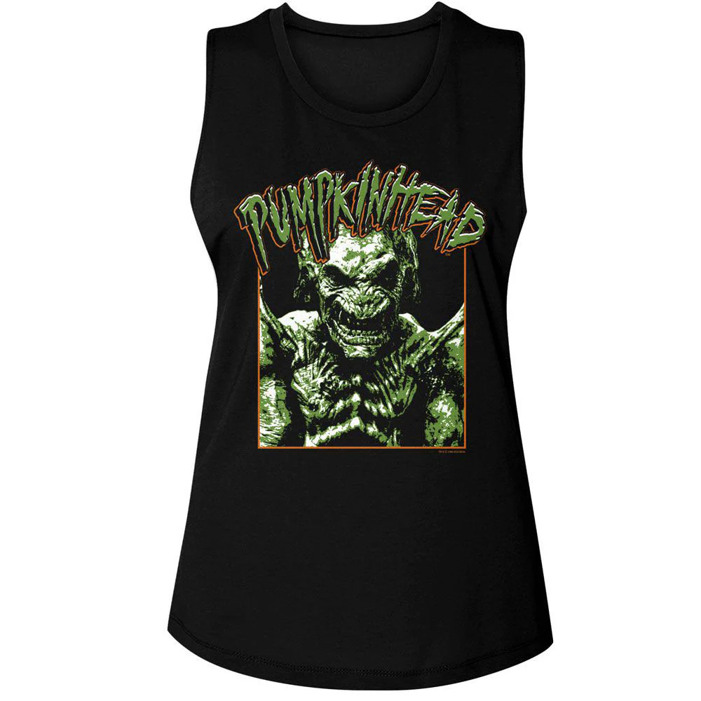 Pumpkinhead Photo And Logo Womens Tank