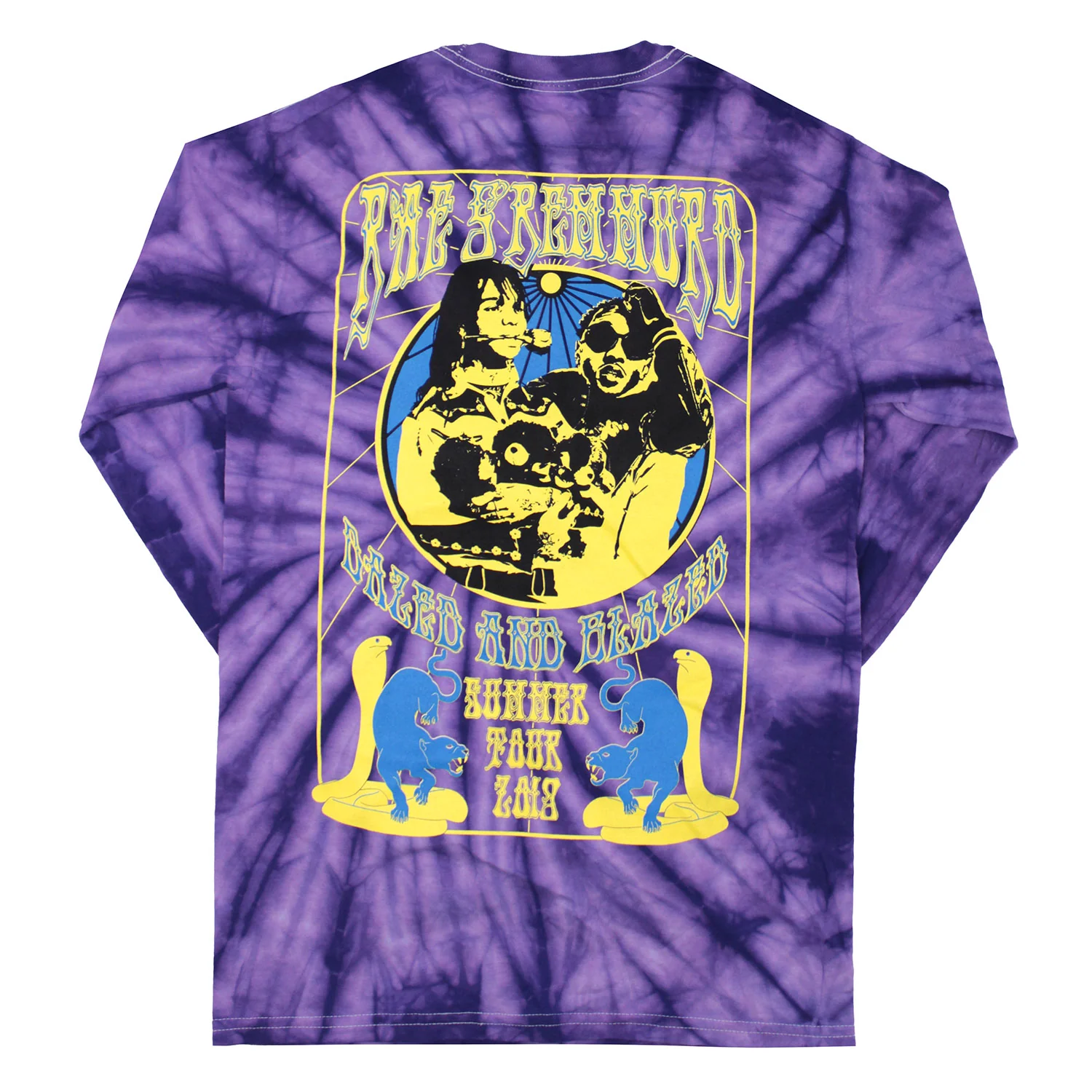 Dazed & Blazed Summer Tour 2018 Tie Dye  Long Sleeve - Image 2