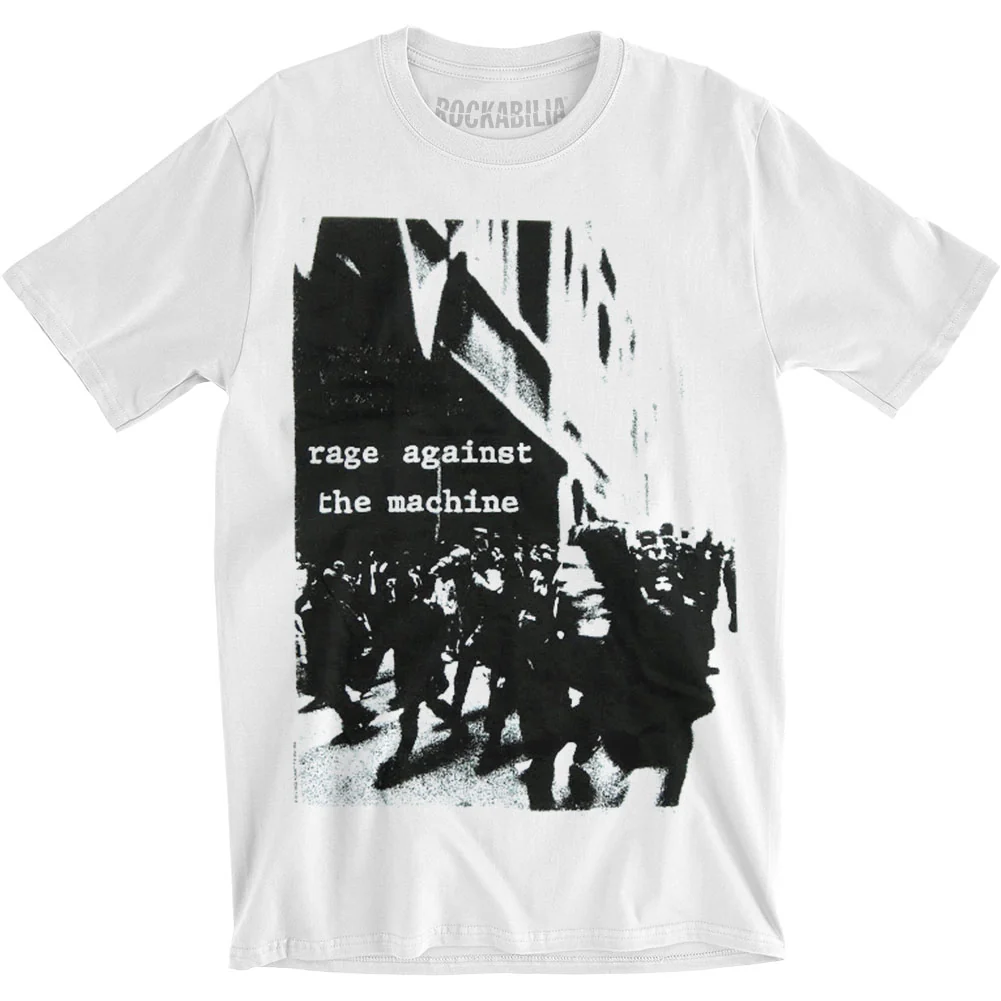 Riot White Slim Fit Slim Fit T-shirt