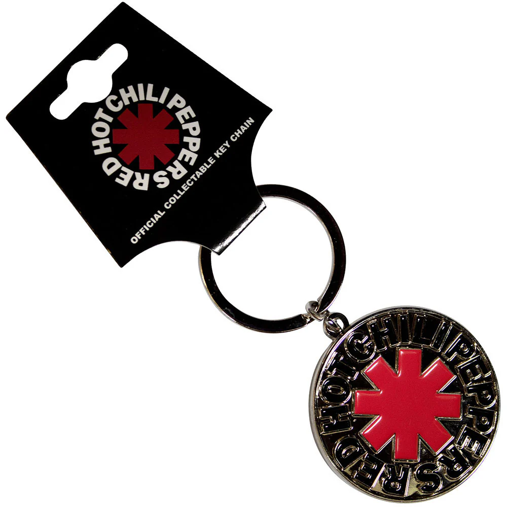 Asterisk Logo Silver Metal Key Chain