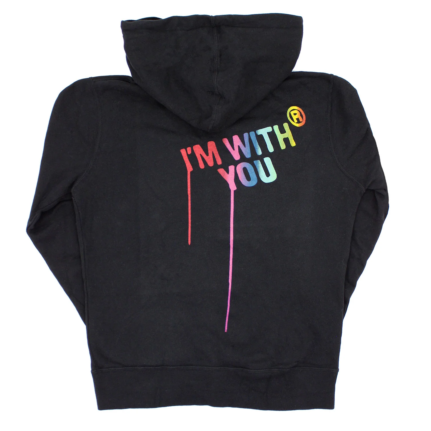 I'm With You Zippered Hooded Sweatshirt - Image 2