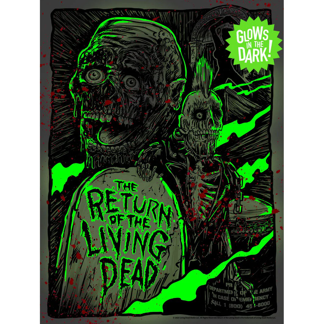Bloody Variant by Vertebrae33 (Rockabilia Exclusive) Limited Screenprint - Image 2