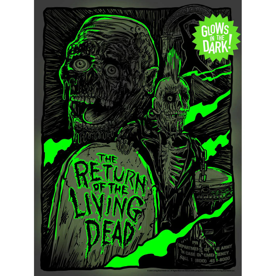 The Return Of The Living Dead by Vertebrae33 (Rockabilia Exclusive) Limited Screenprint - Image 2