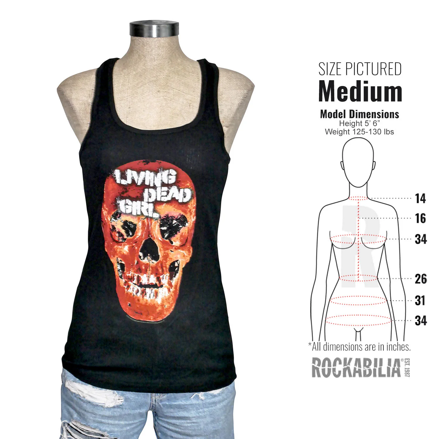 Living Dead Girl Junior Tank Top Womens Tank - Image 4