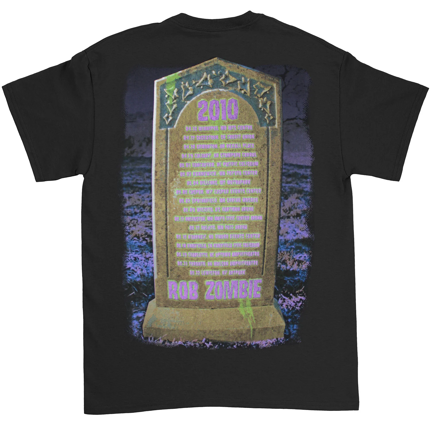 Superbeast Rising 2010 Tour Info Winnipeg - Lweiston NY T-shirt - Image 2