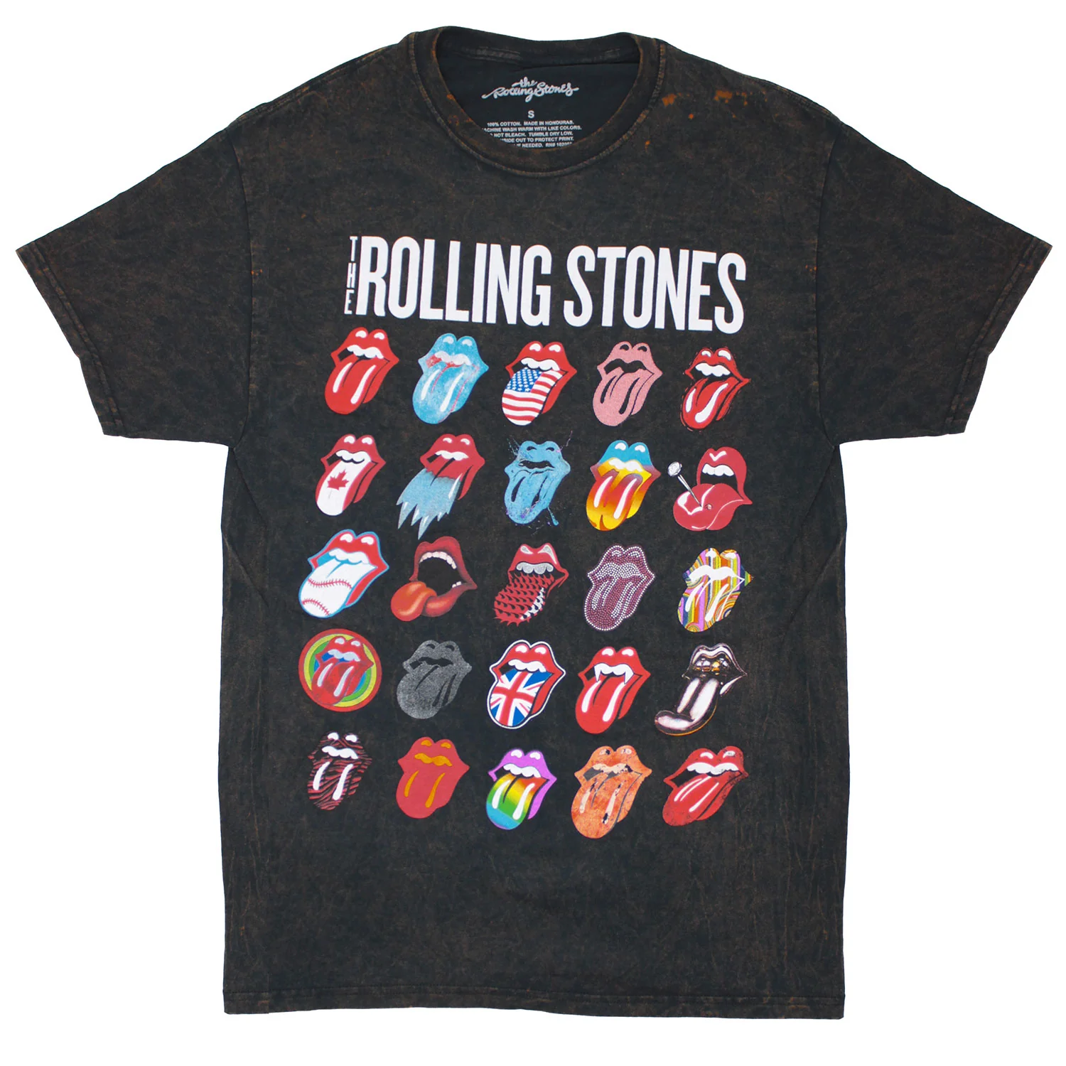 25 Tongues Stonewashed Black Tee (Rare) Vintage T-shirt