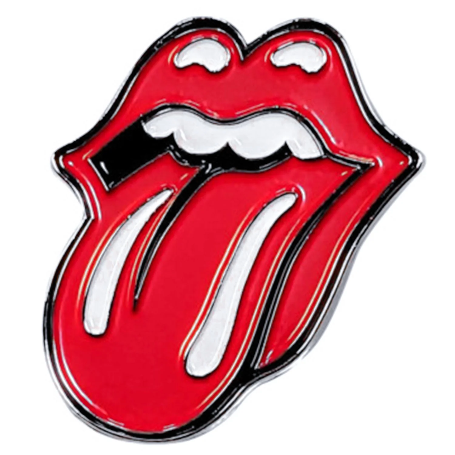 Classic Tongue Large Pewter Pin Badge