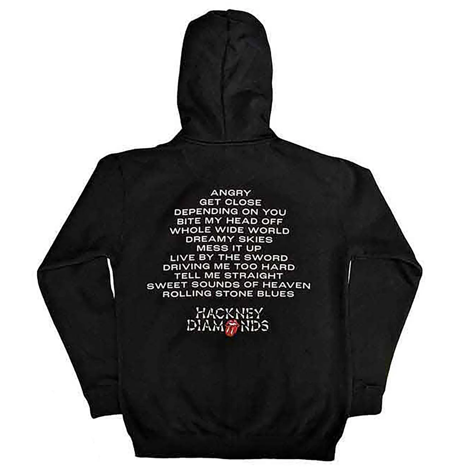 Hackney Diamonds Tracklist Zippered Hooded Sweatshirt - Image 2