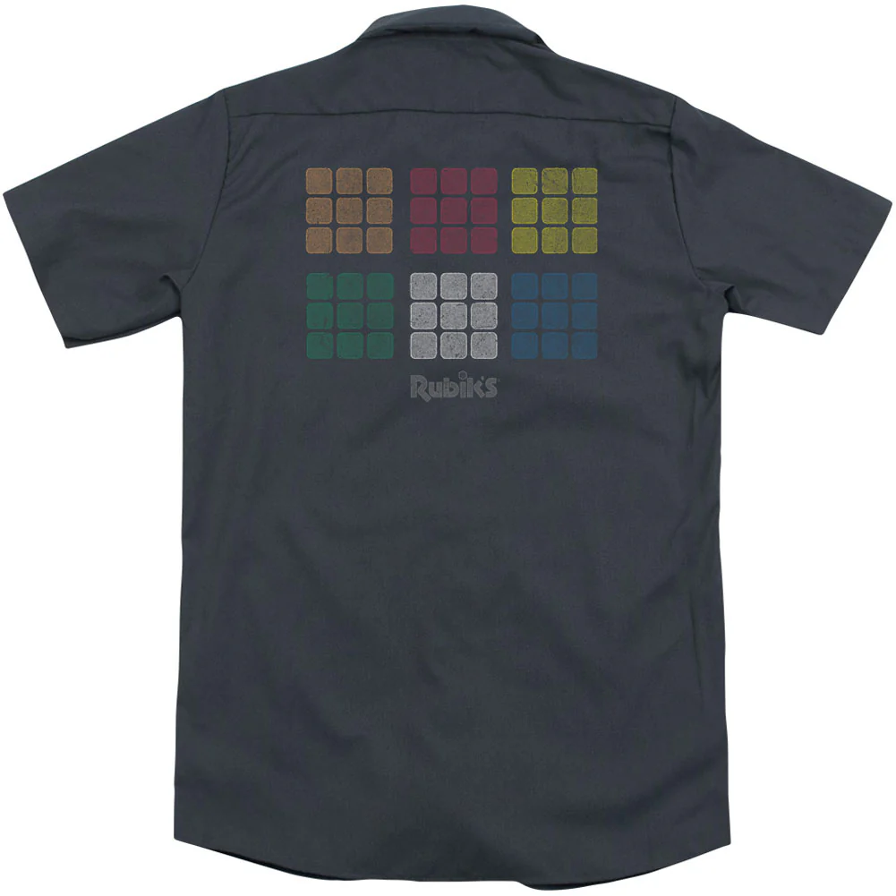 Minimal Squares(Back Print) Workshirt - Image 2