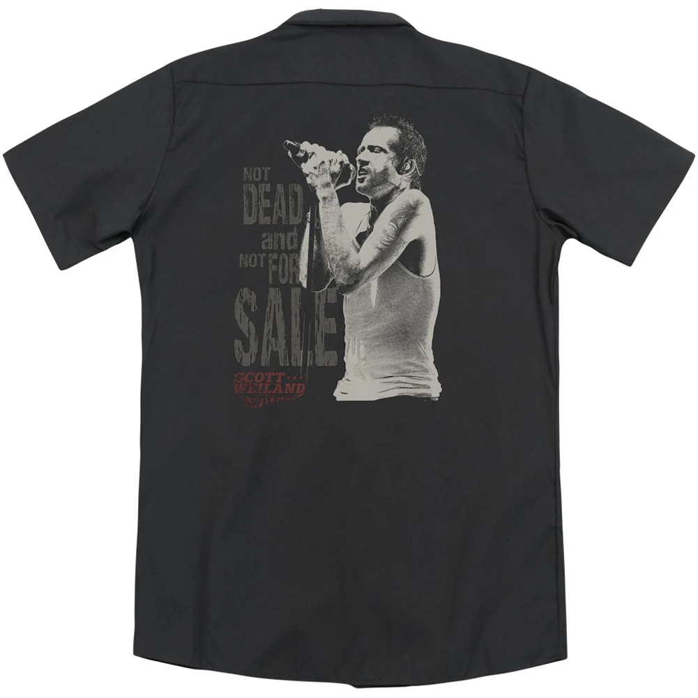 Not Dead(Back Print) Work Shirt - Image 2