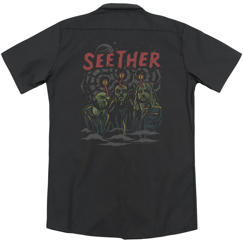 Mind Control (Back Print) Work Shirt - Image 2