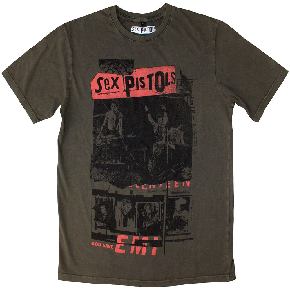 Photo Collage Stone Wash T-shirt