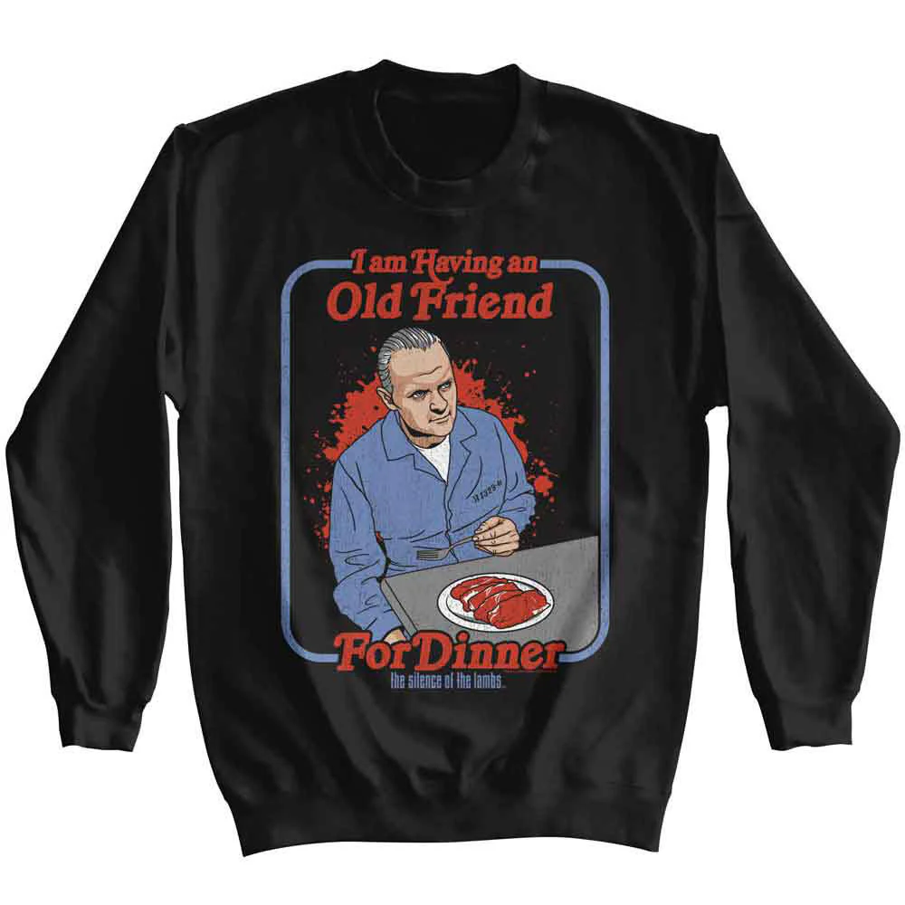 Sol For Dinner Blue Border Sweatshirt