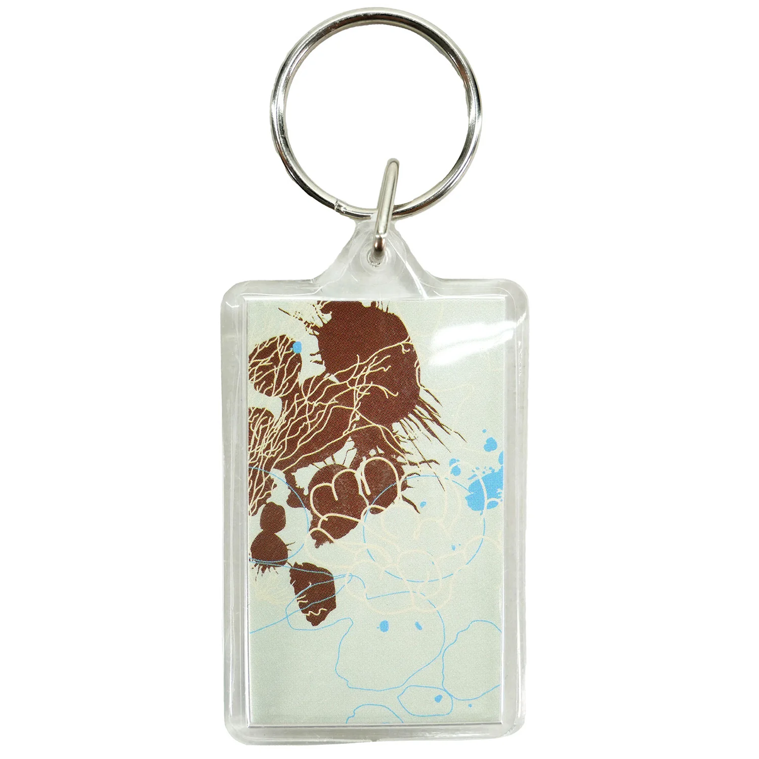 Logo & Lines Art Plastic Key Chain - Image 2
