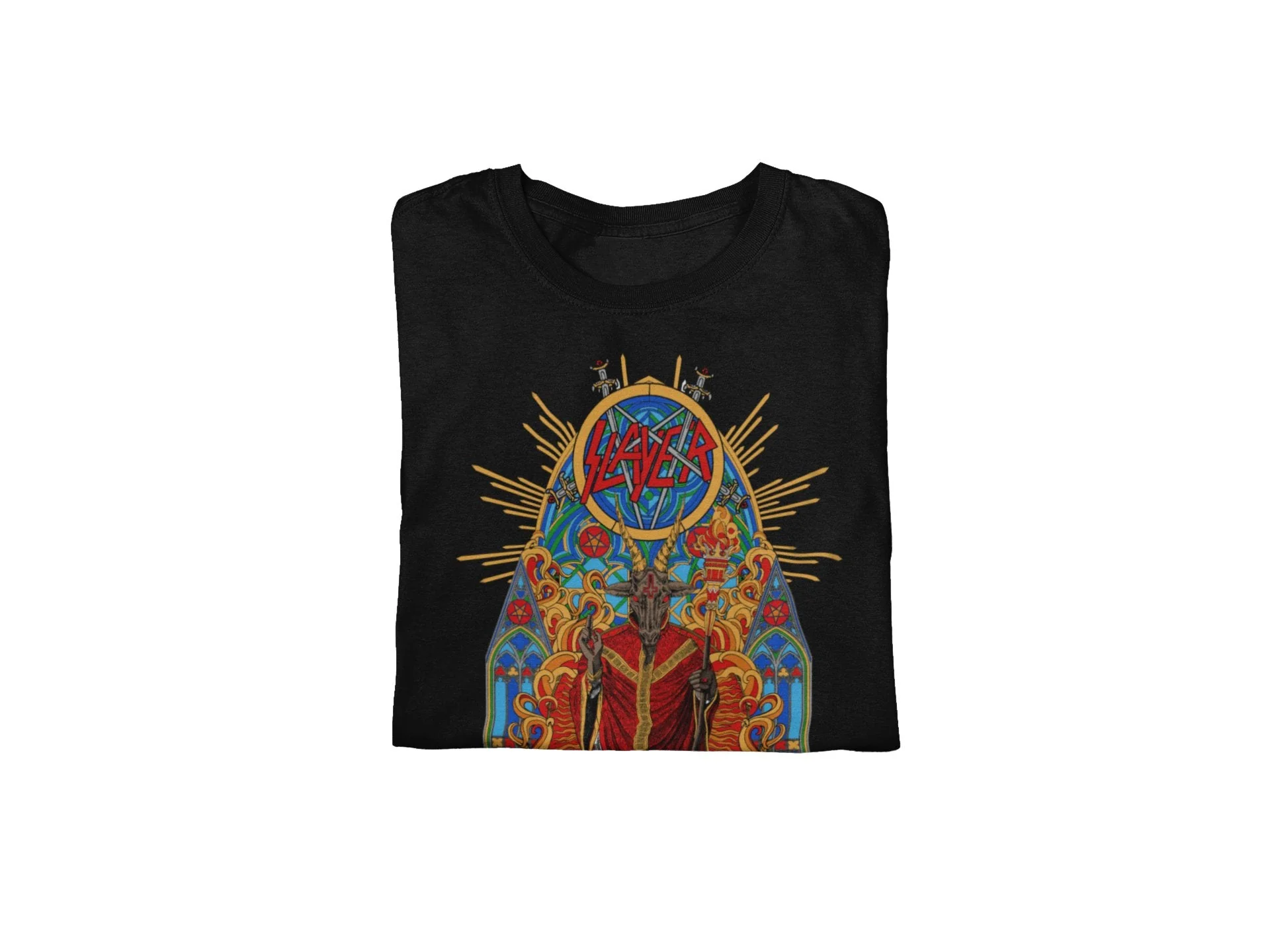Slayer - Chapel Jumbo Print T-Shirt - Image 3