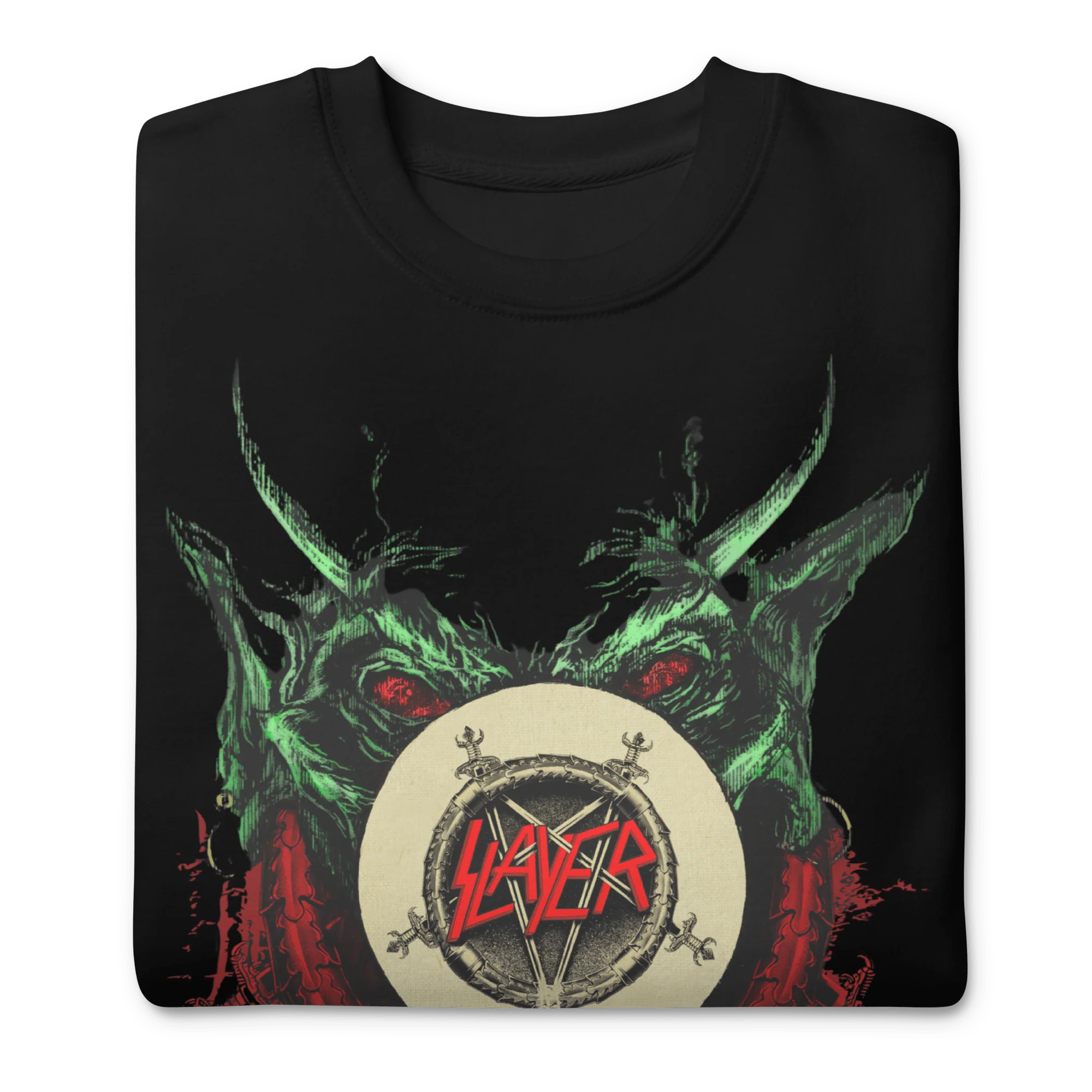 Slayer - Demon Hands Vintage Jumbo Print Sweatshirt