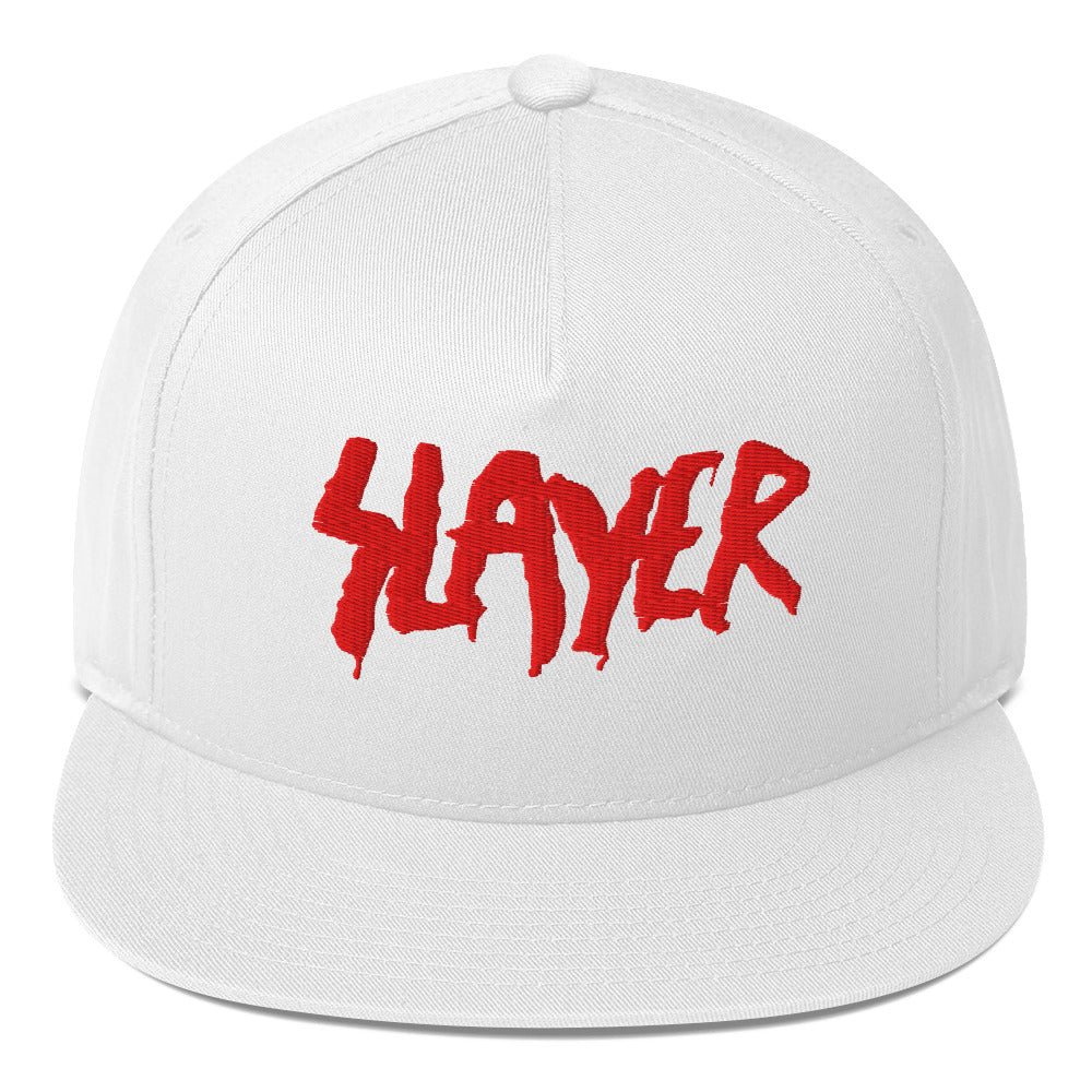Slayer - Logo Flat Brim Trucker Hat