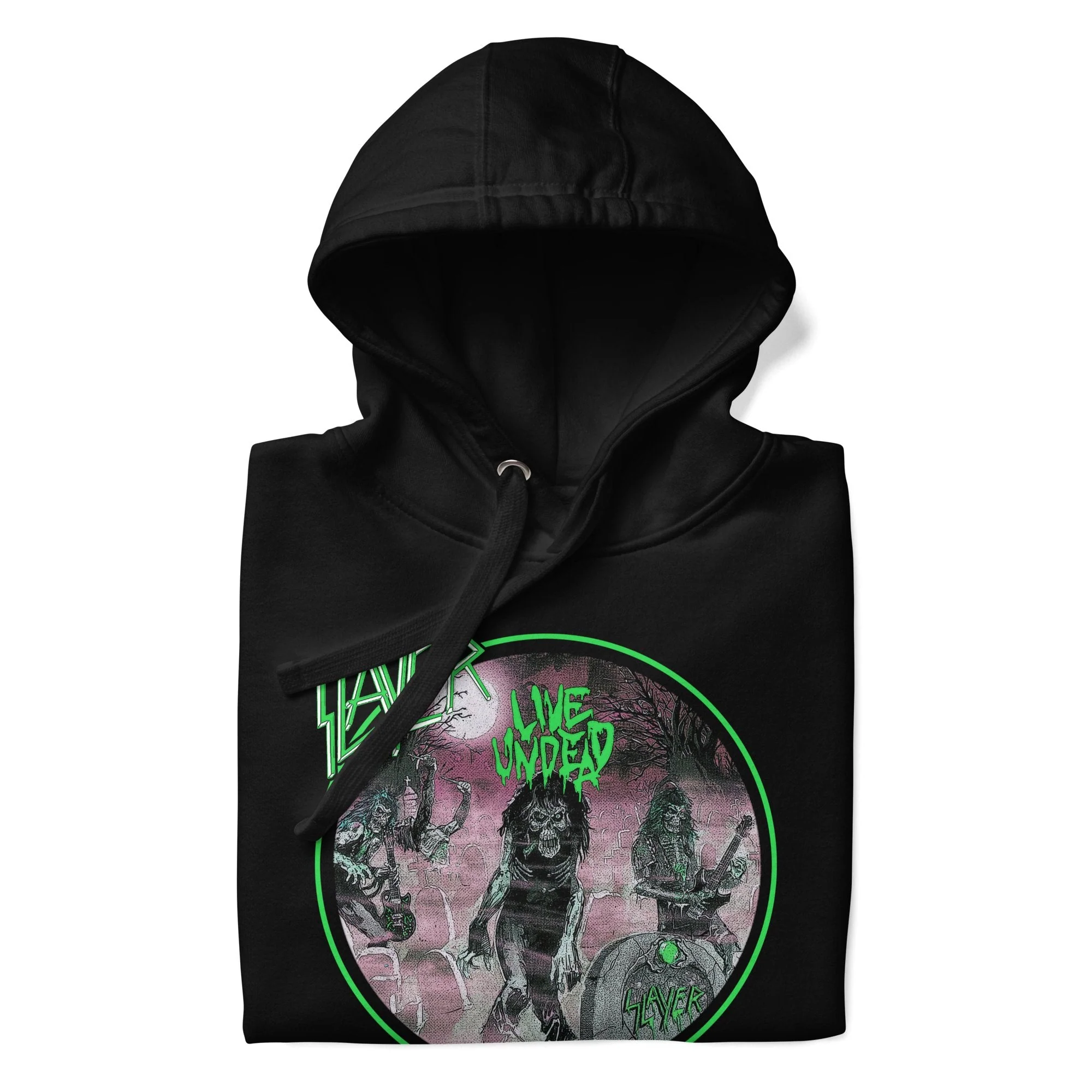 Slayer - Neon Green Undead Classic Hoodie - Image 2