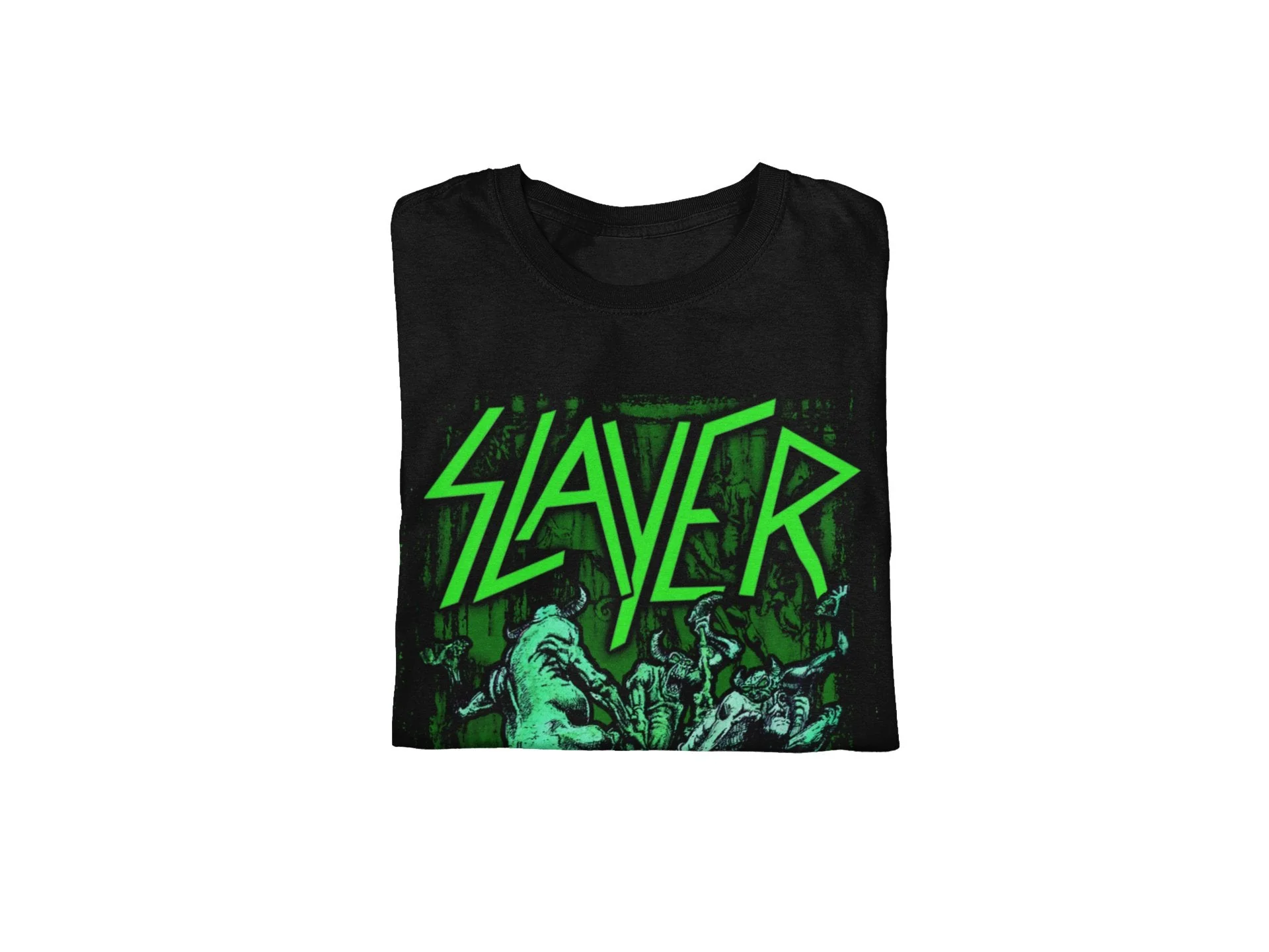 Slayer - Neon Hell Awaits T-Shirt - Image 2