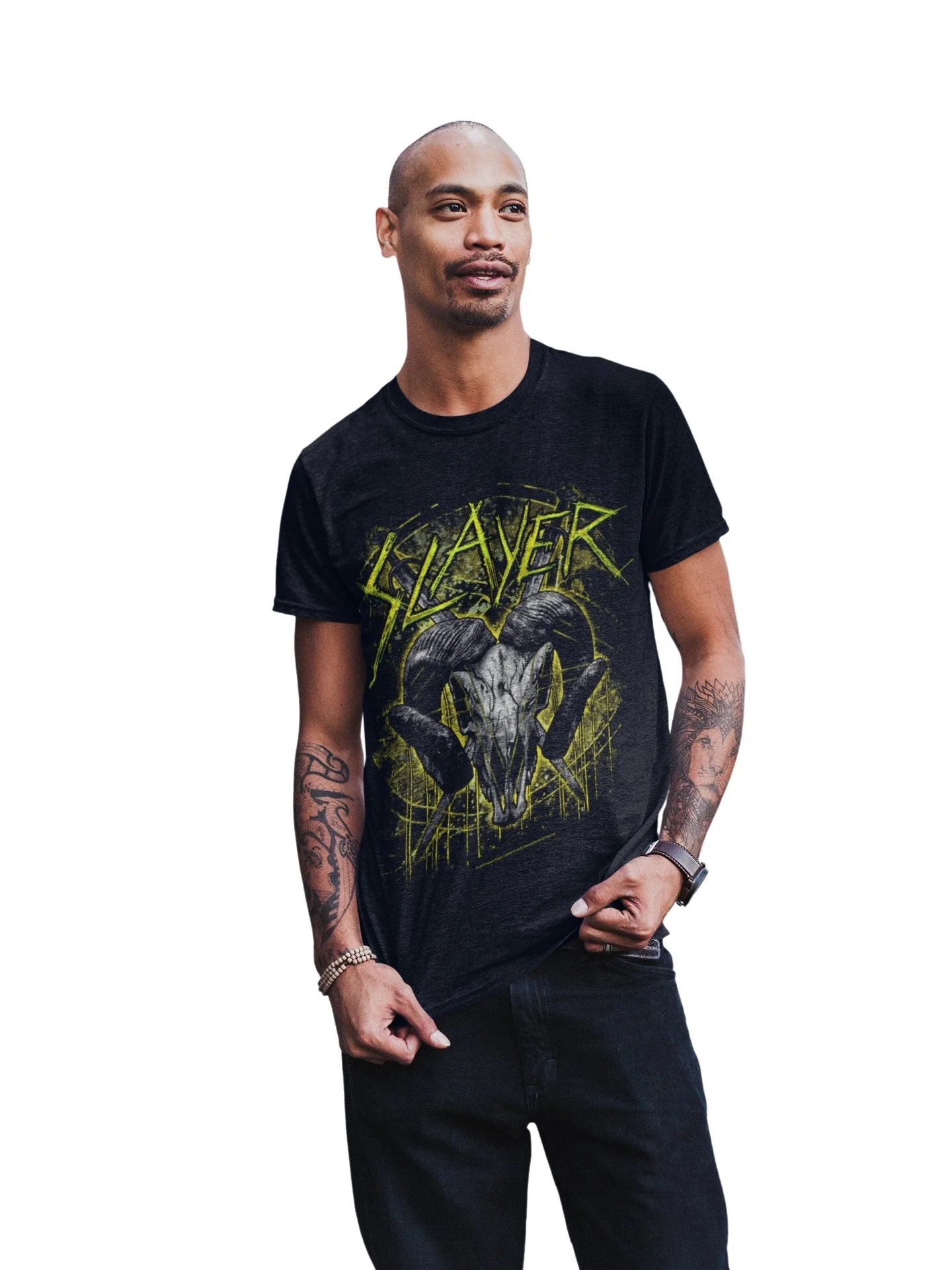Slayer - Ram Horns T-Shirt - Image 3