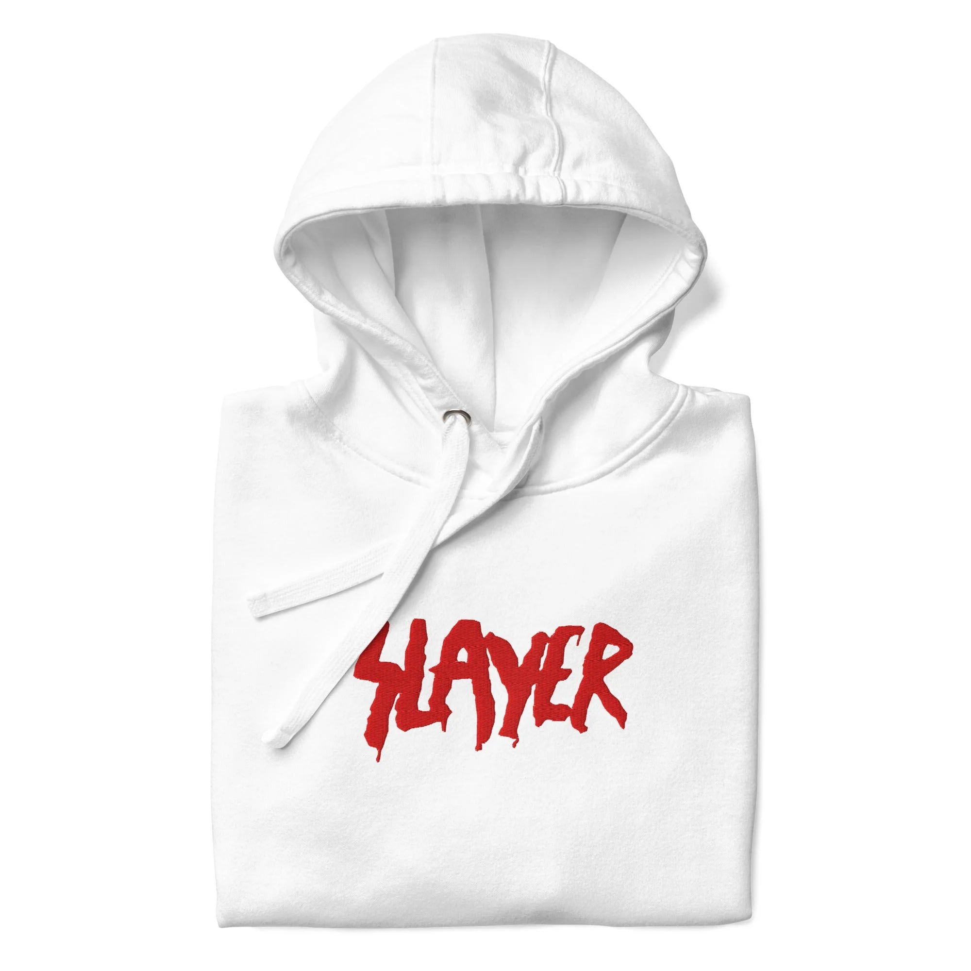 Slayer - Red Drip HD Embroidered Logo Hoodie