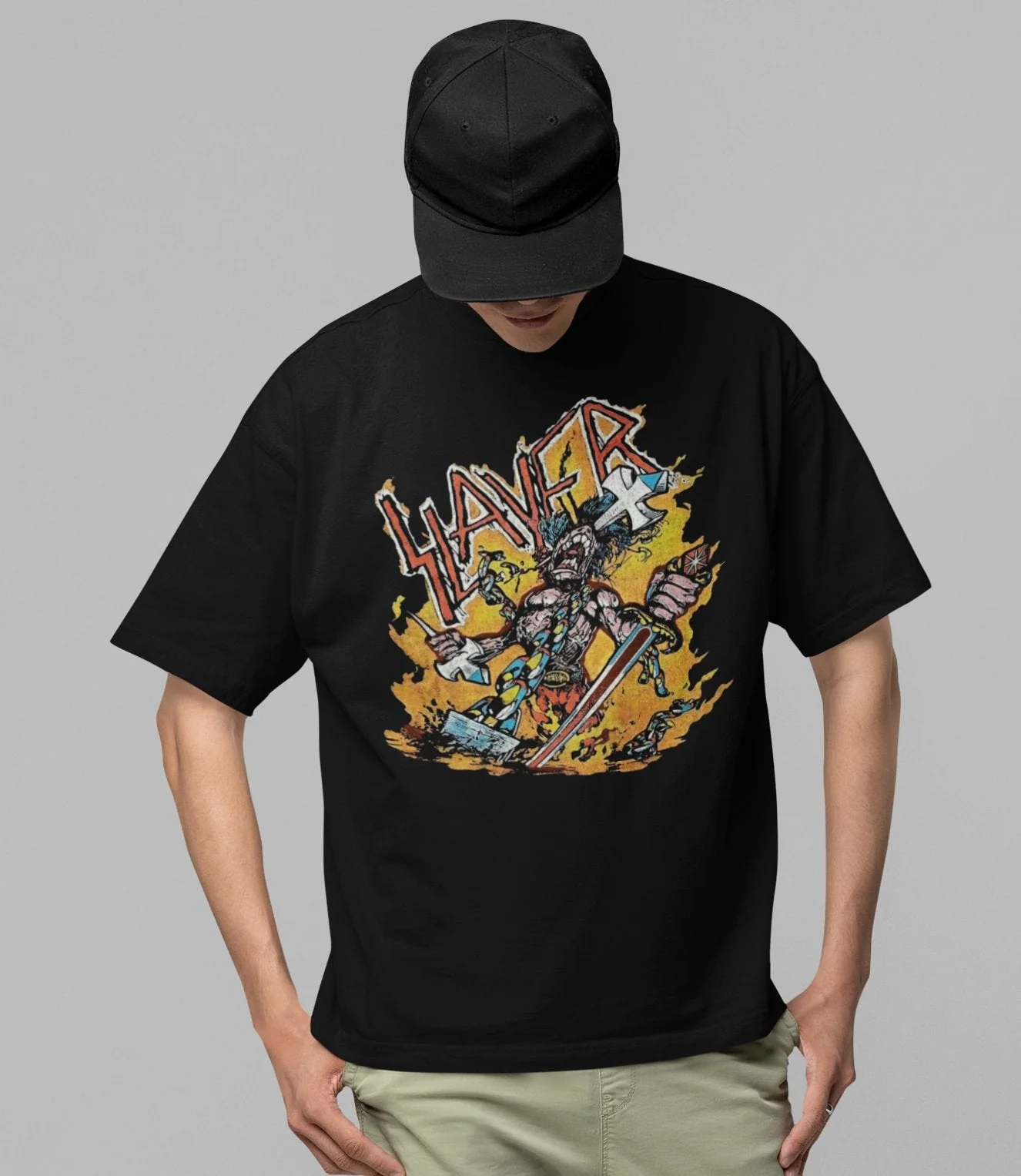 Slayer - Slain By The Sword Jumbo Print T-Shirt - Image 2