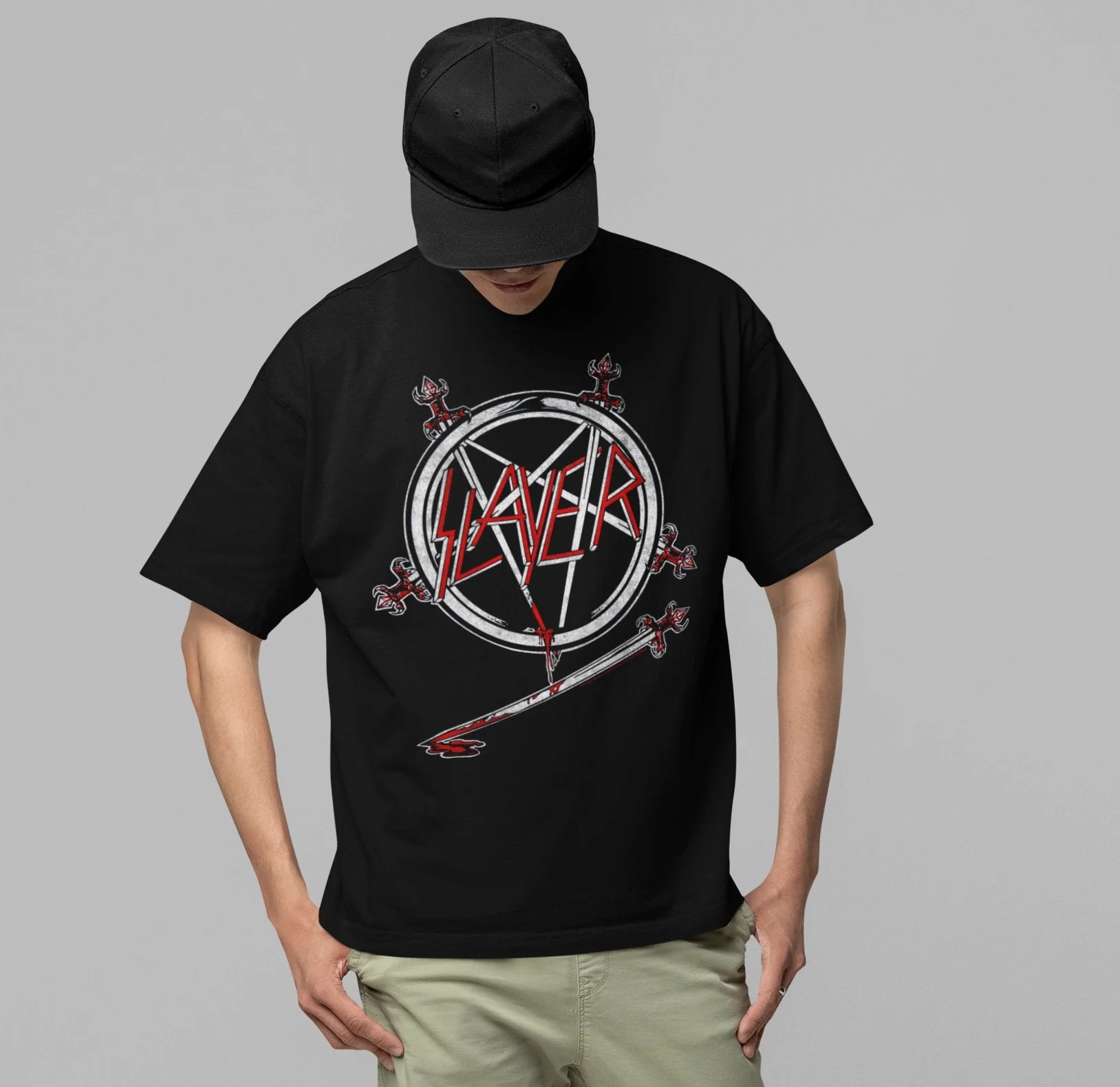 Slayer - Sword Logo Jumbo Print T-Shirt - Image 2