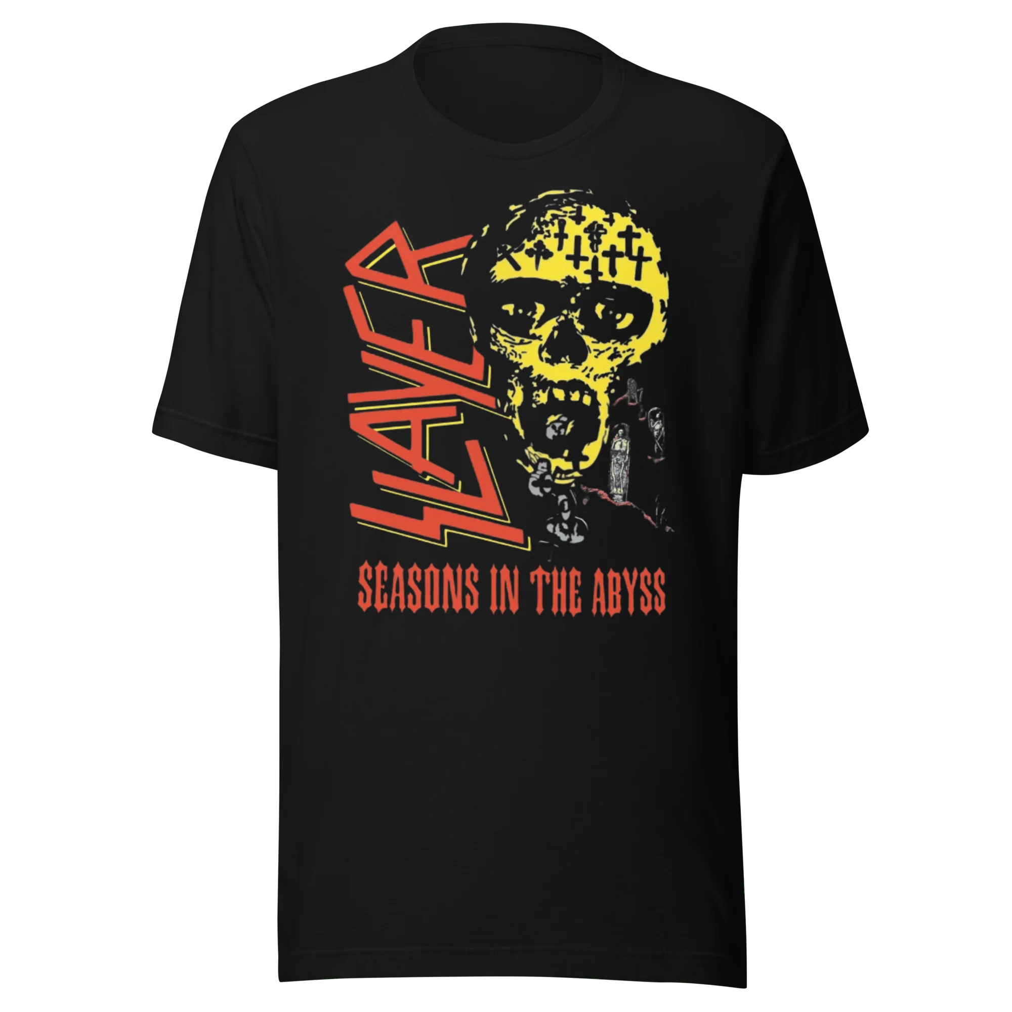 Slayer - Vintage 1990 Season's In the Abyss Jumbo Print T-Shirt